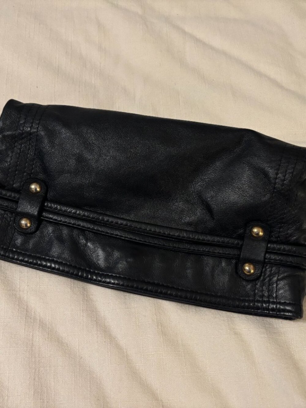Morgan Oakley Leather Clutch